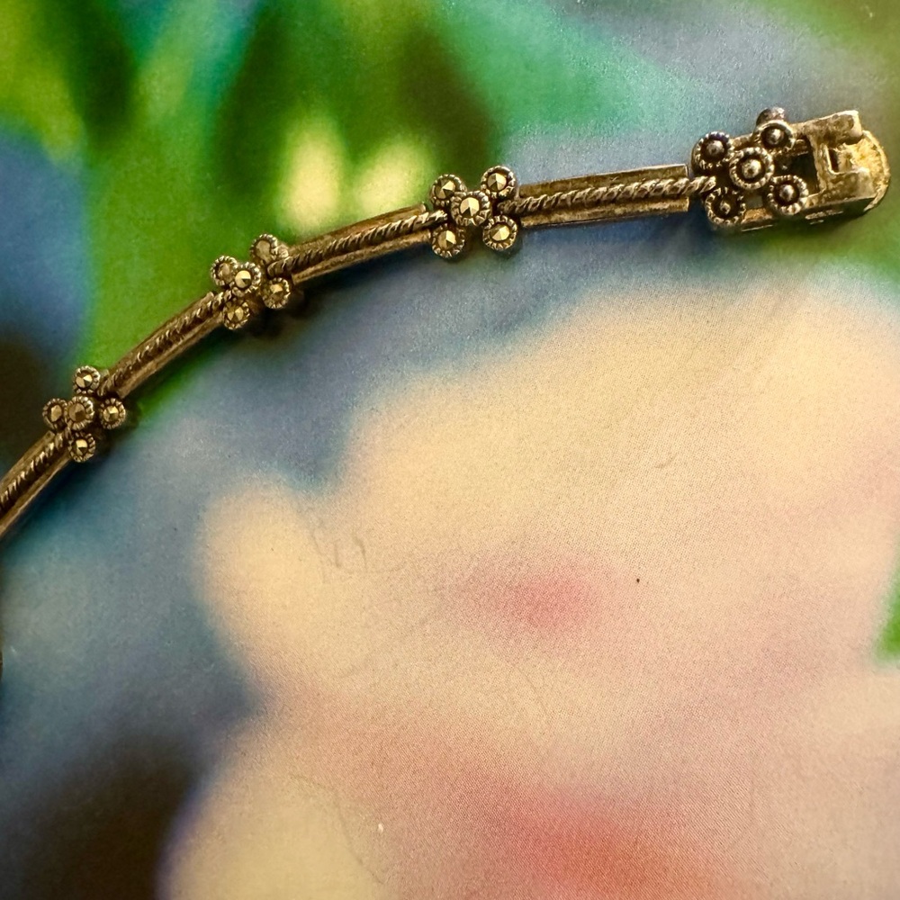 Elegant Art Deco Sterling Women's Watch Bracelet - Picture 6 of 15